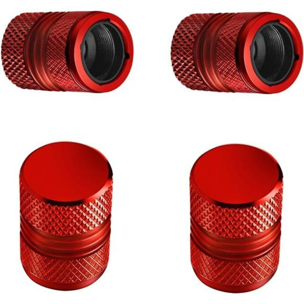 Tire Valve Stem Caps 4 Pack Universal Fit Anti-Corrosion Alloy for Car SUV Bike